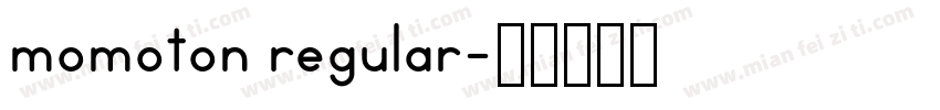 momoton regular字体转换